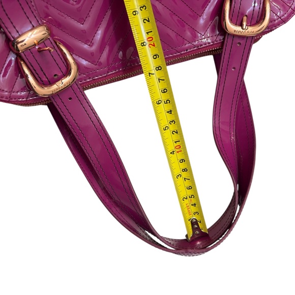 Ted baker purple patent leather chevron quilted tote bag - Picture 9 of 12